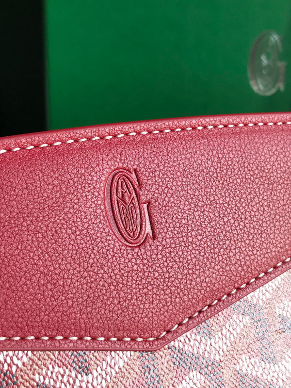 ROUETTE STRUCTURÉ MINI BAG 21 IN CLASSIC RED GOYARDINE CANVAS AND CALFSKIN