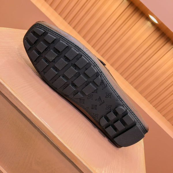 LV LOAFER IN CHOCOLATE BROWN MONOGRAM CALFSKIN