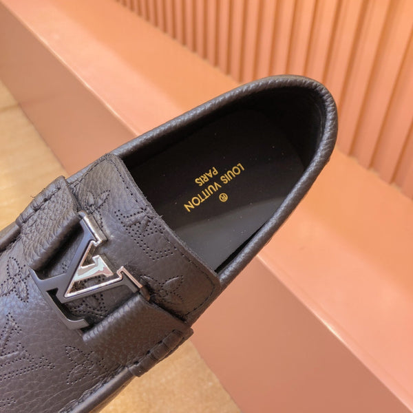 LV LOAFER IN BLACK MONOGRAM CALFSKIN