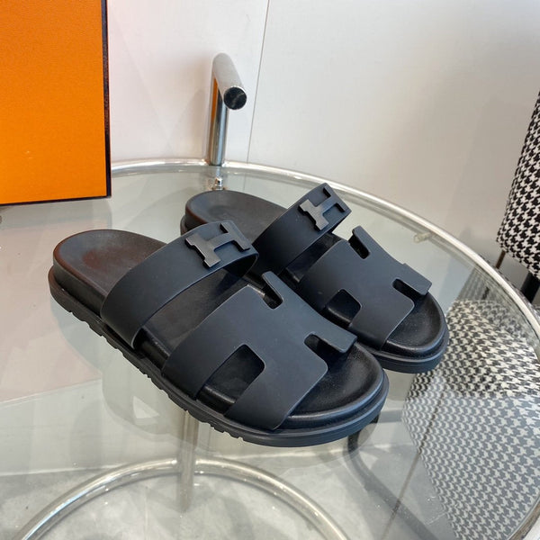 Sandalo Cyprus in pelle nera