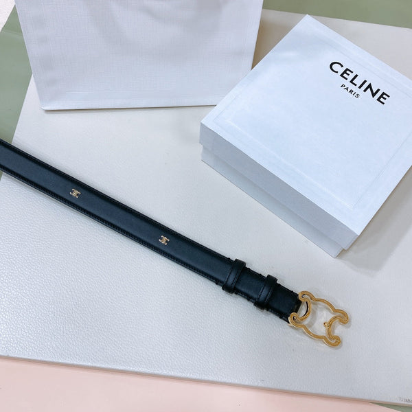 CEL 25mm Frame Triomphe Belt Black Cowhide 176680