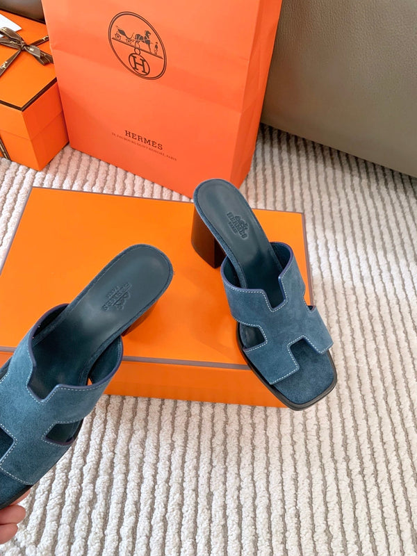 HM Helia 60 Sandal Dark Blue Suede 963256