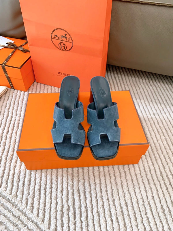 HM Helia 60 Sandal Dark Blue Suede 963256