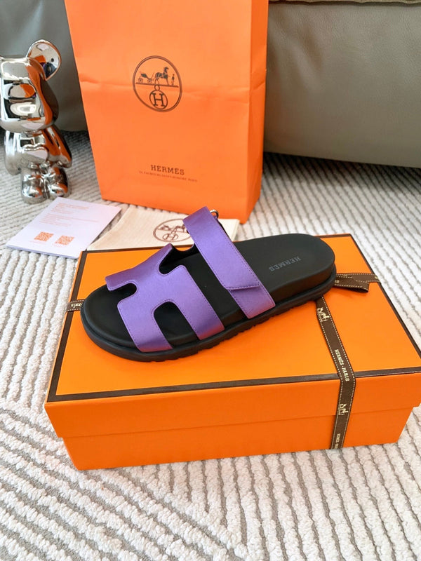 Sandalo HM Cyprus in pelle di agnello viola 963505