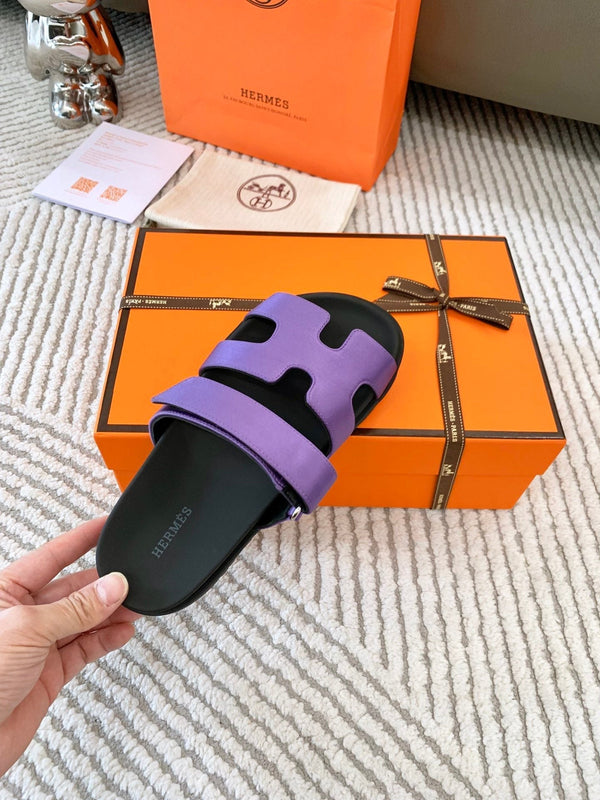 Sandalo HM Cyprus in pelle di agnello viola 963505