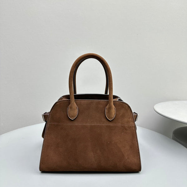 The Row Margaux 10 26cm Tote Bag In Suede