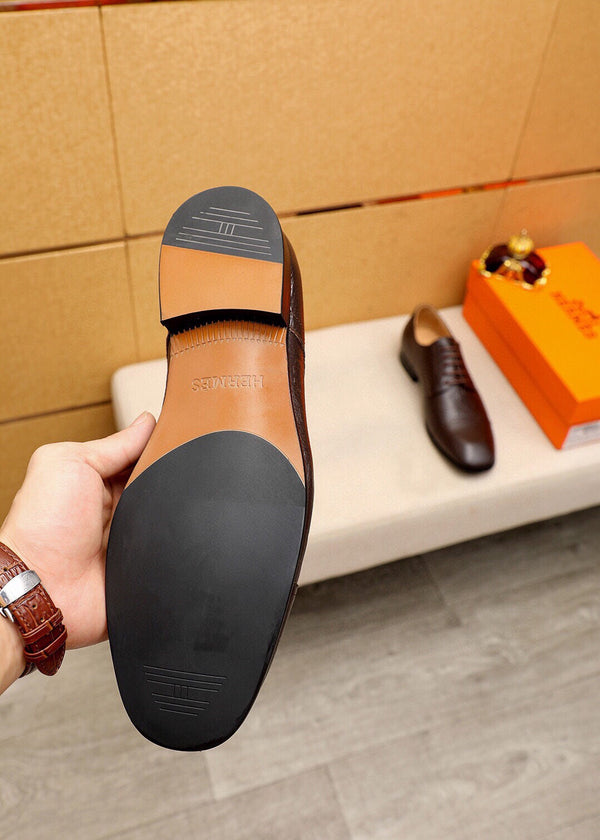 HM BALLY SCRIVANI PELLE DI VITELLO PECAN DIPINTA A MANO