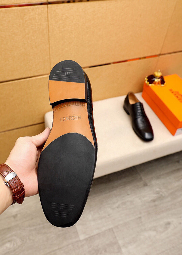 HM BALLY SCRIVANI PELLE DI VITELLO NERA DIPINTA A MANO