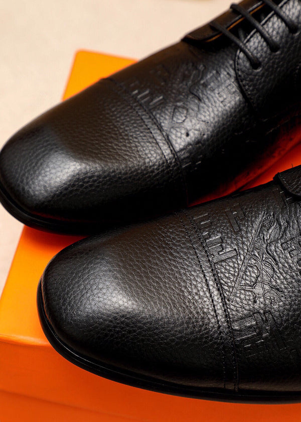 HM BALLY SCRIVANI PELLE DI VITELLO NERA DIPINTA A MANO