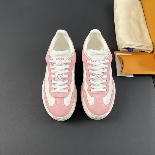 LV GROOVY SNEAKER PINK WHITE