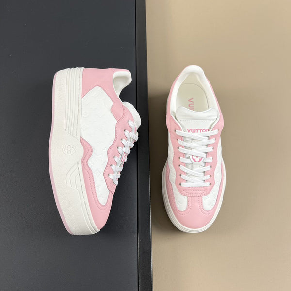 LV GROOVY SNEAKER PINK WHITE