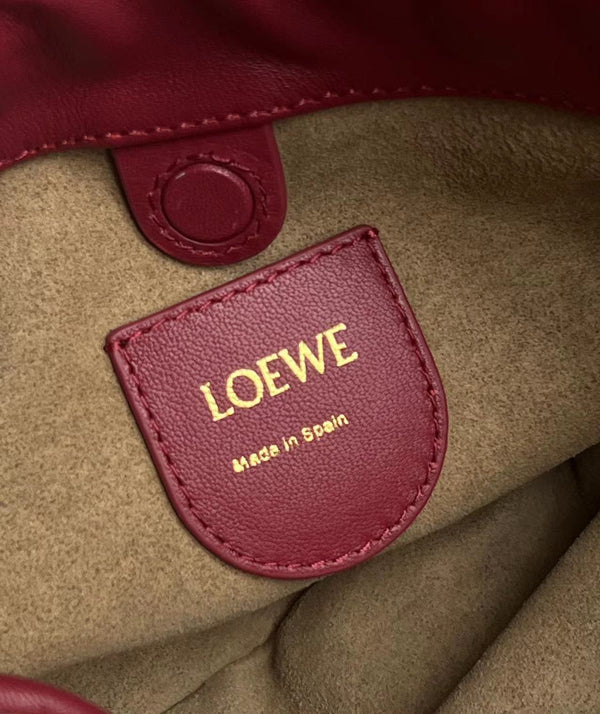 Flamenco Cluth Dark Burgundy Calfskin