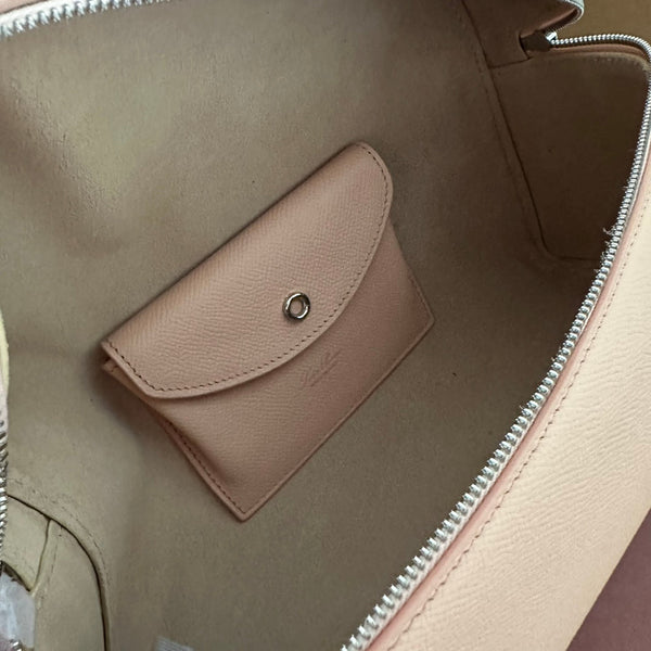 EXTRA BAG L27 IN PEACH PINK SMOOTH CALFSKIN WITH SILVER HARDWARE