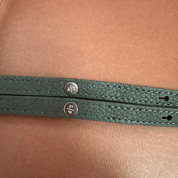 EXTRA POCKET BACKPACK L23.5 IN BLACK CALFSKIN WITH SILVER HARDWARE