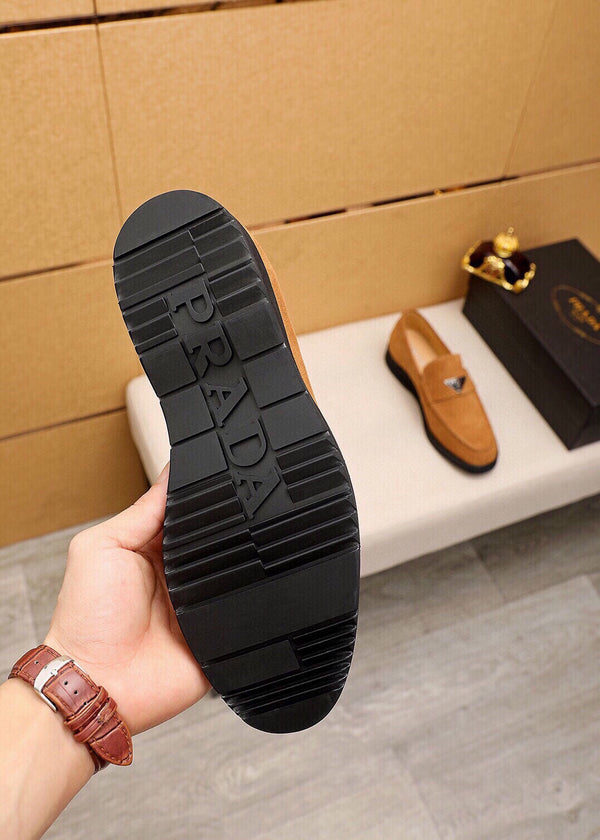 PRA LOAFER IN COPPER BROWN SUEDE