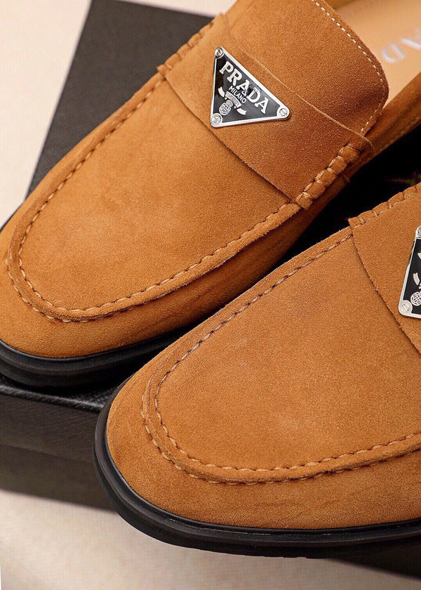 PRA LOAFER IN COPPER BROWN SUEDE