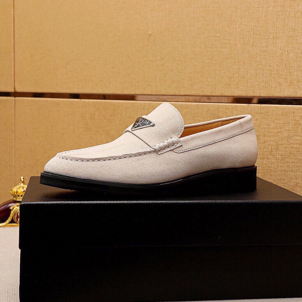 PRA LOAFER IN WHITE CREAM SUEDE