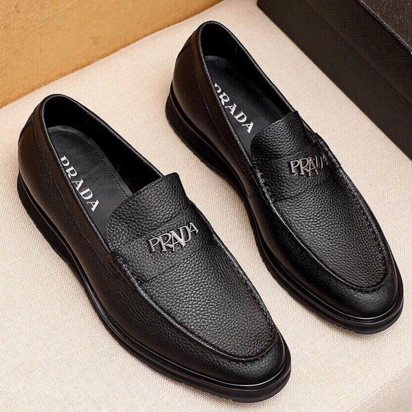 PRA LOAFER IN BLACK GRAINED CALFSKIN