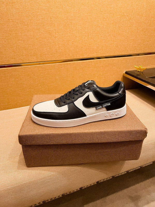 LV AIR FORCE 1 SNEAKER BLACK MIX WHITE