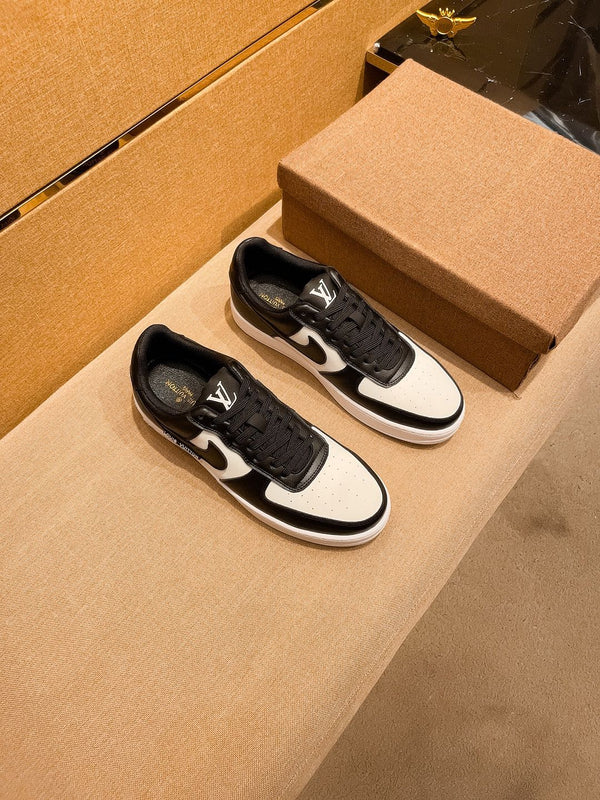 LV AIR FORCE 1 SNEAKER BLACK MIX WHITE