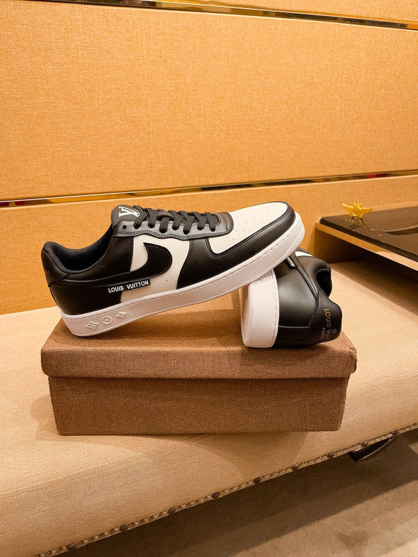 LV AIR FORCE 1 SNEAKER BLACK MIX WHITE