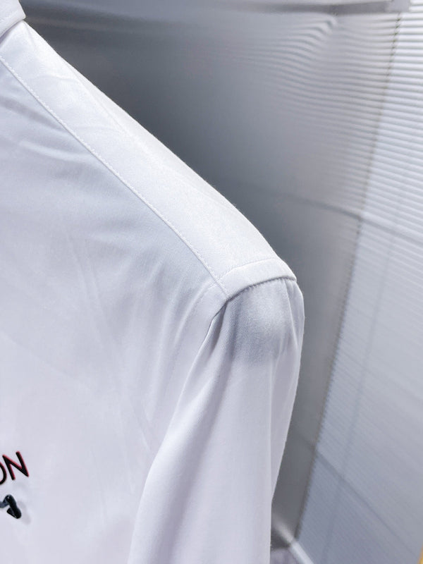 LV BASIC LONG-SLEEVED SHIRT WHITE COTTON 238818