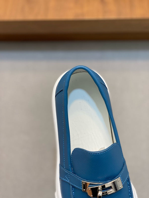 HM GAME SLIP-ON SNEAKER COBALT CALFSKIN