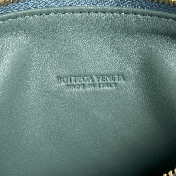 BORSA WALLACE 22 IN PELLE DI VITELLO BLU VERDE