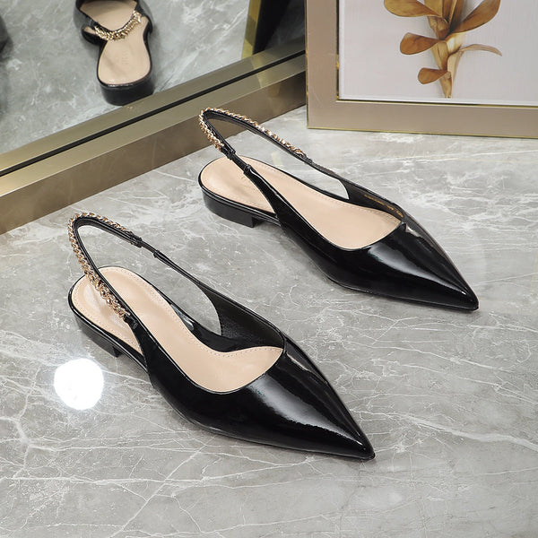 GG Signoria Slingback Flat Black