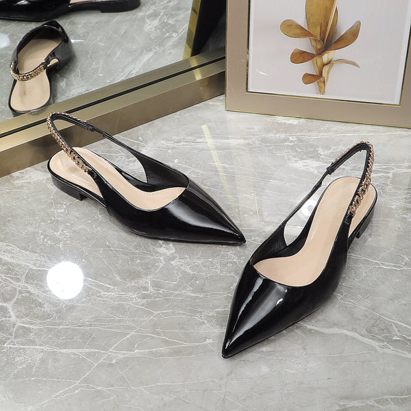 GG  Signoria Slingback Flat Black