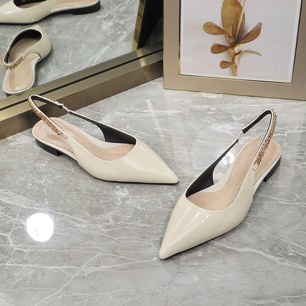 GG  Signoria Slingback Flat White
