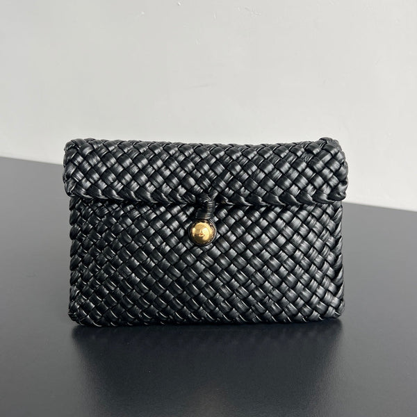 BORSA MINI COBBLE 20 IN PELLE DI AGNELLO NERA