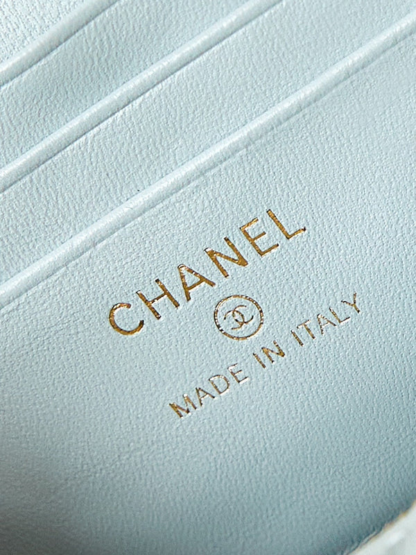 23p vanity 17cm cloud blue lambskin light gold hardware