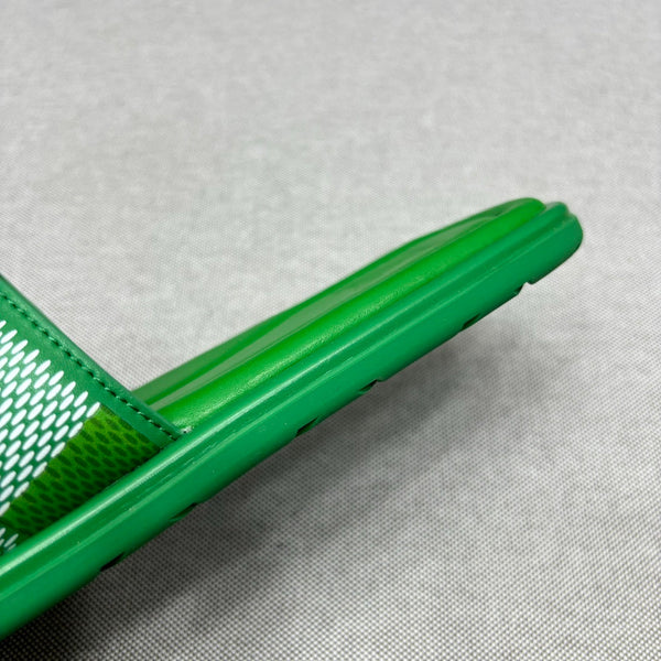 LV VENICE MULE SLIPPERS KELLY GREEN DAMIER