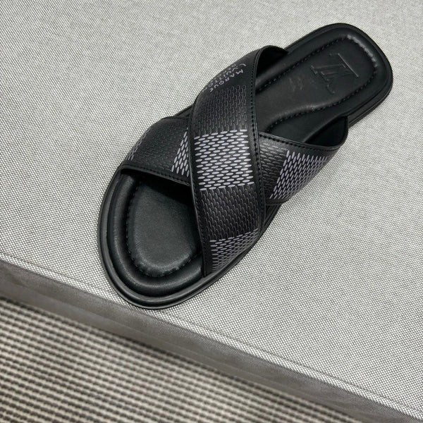 LV VENICE MULE SANDALS BLACK