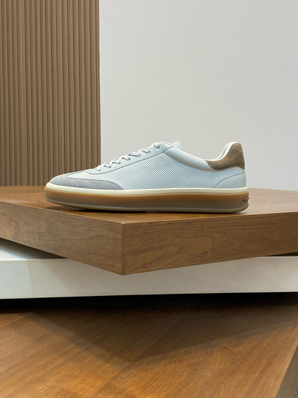 LP 360 TENNIS WALK SNEAKERS LIGHT GRAY MESH CALFSKIN