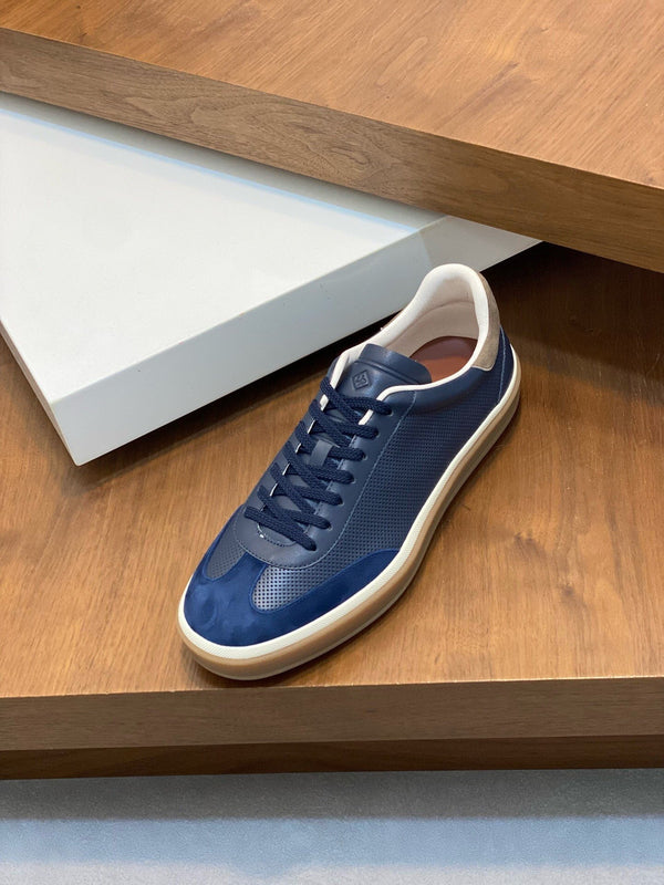 LP 360 TENNIS WALK SNEAKERS NAVY MESH CALFSKIN