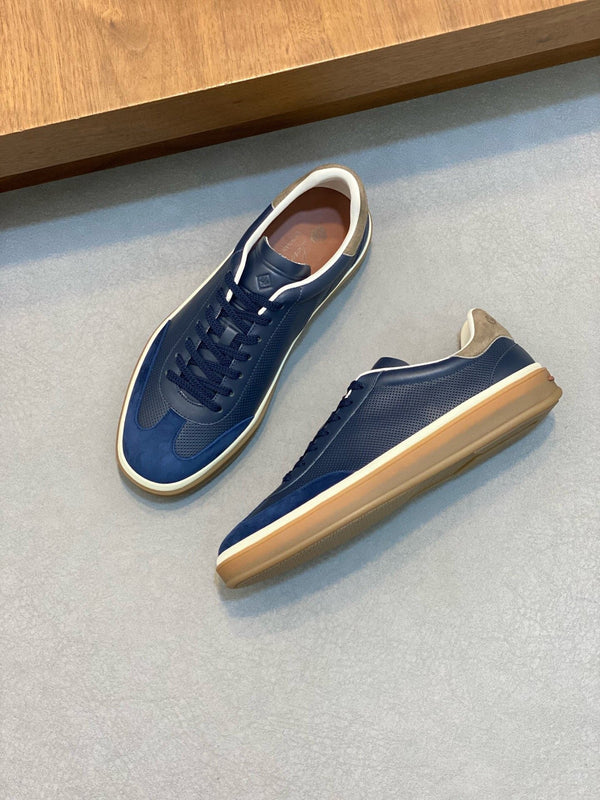 LP 360 TENNIS WALK SNEAKERS NAVY MESH CALFSKIN