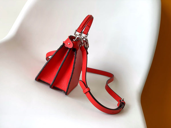 Borsa Peekaboo ISeeU Petite 20 Pelle Rossa Shw