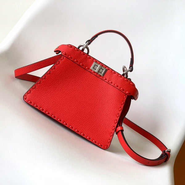Borsa Peekaboo ISeeU Petite 20 Pelle Rossa Shw