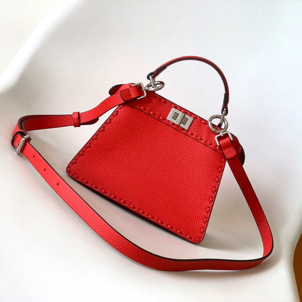 Borsa Peekaboo ISeeU Petite 20 Pelle Rossa Shw