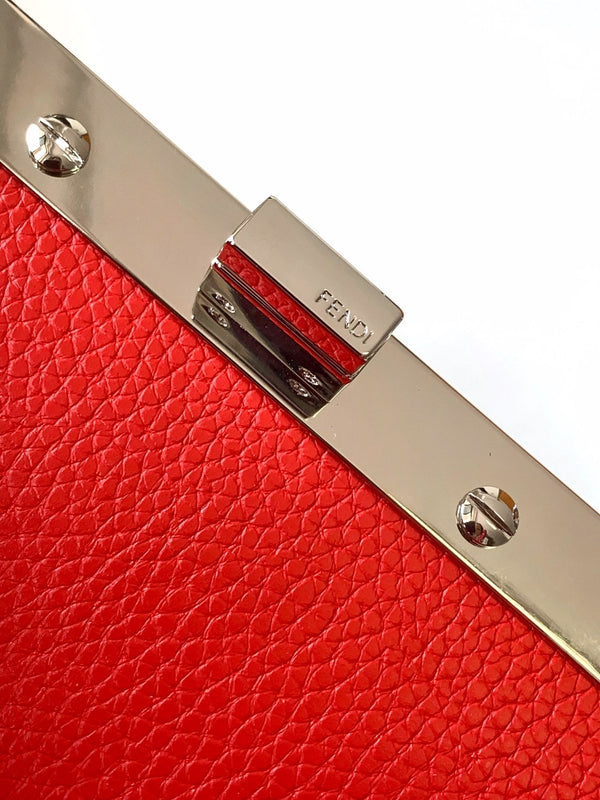 Borsa Peekaboo ISeeU Petite 20 Pelle Rossa Shw