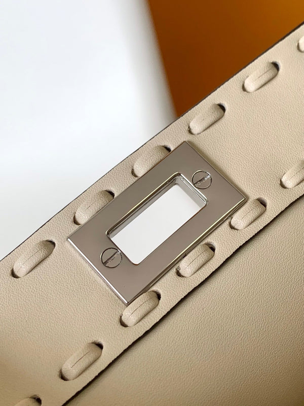 Borsa Peekaboo ISeeU Petite 20 Pelle Avorio Shw