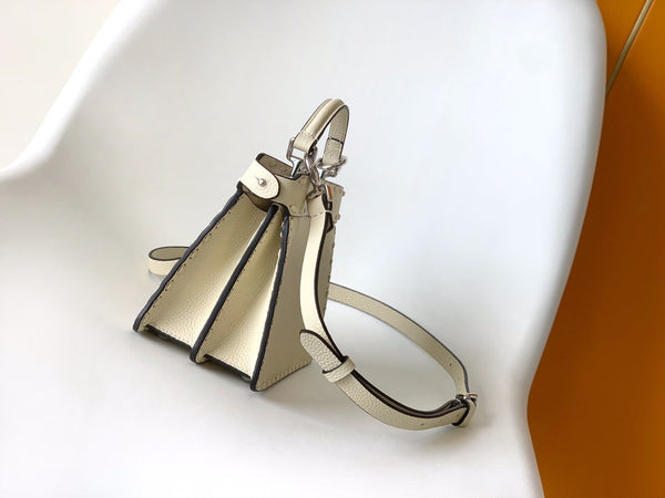 Borsa Peekaboo ISeeU Petite 20 Pelle Avorio Shw