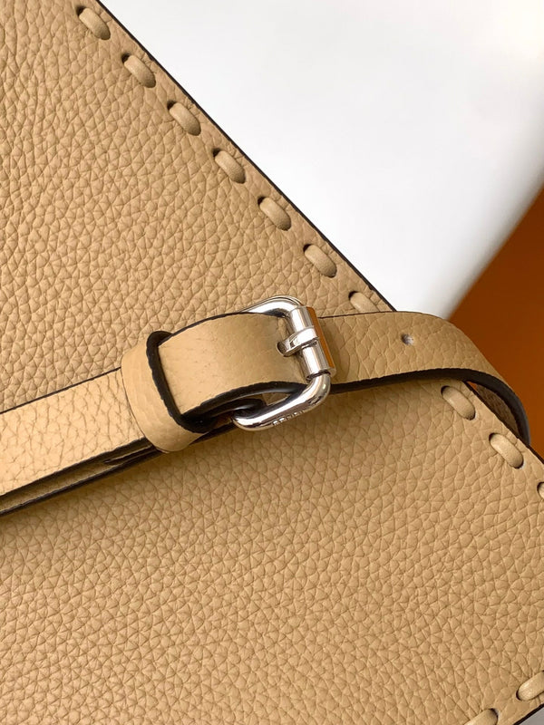 Borsa Peekaboo ISeeU Petite 20 Pelle marrone chiaro Shw