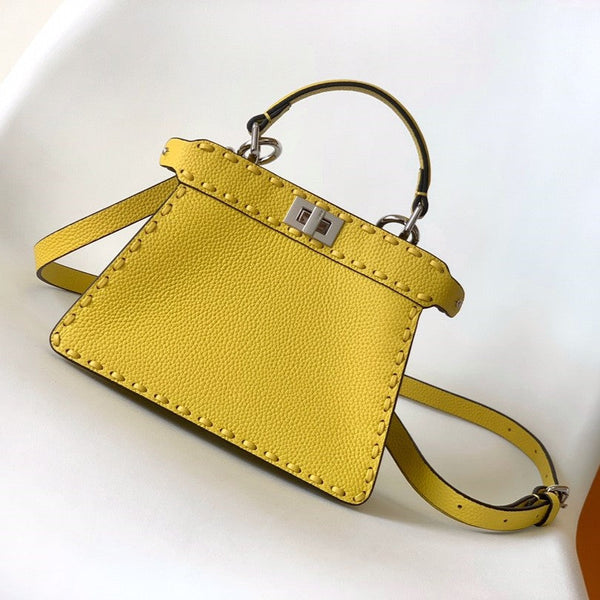 Borsa Peekaboo ISeeU Petite 20 Pelle Gialla Shw