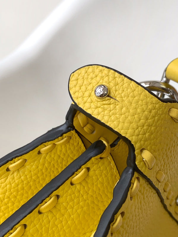 Borsa Peekaboo ISeeU Petite 20 Pelle Gialla Shw