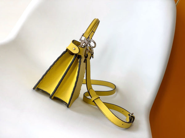 Borsa Peekaboo ISeeU Petite 20 Pelle Gialla Shw