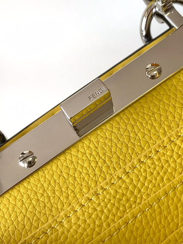 Borsa Peekaboo ISeeU Petite 20 Pelle Gialla Shw