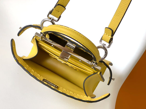 Borsa Peekaboo ISeeU Petite 20 Pelle Gialla Shw